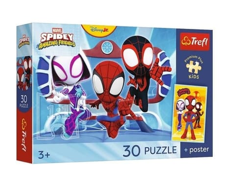⁨Puzzle 30 Spidey w akcji + plakat TREFL⁩ w sklepie Wasserman.eu