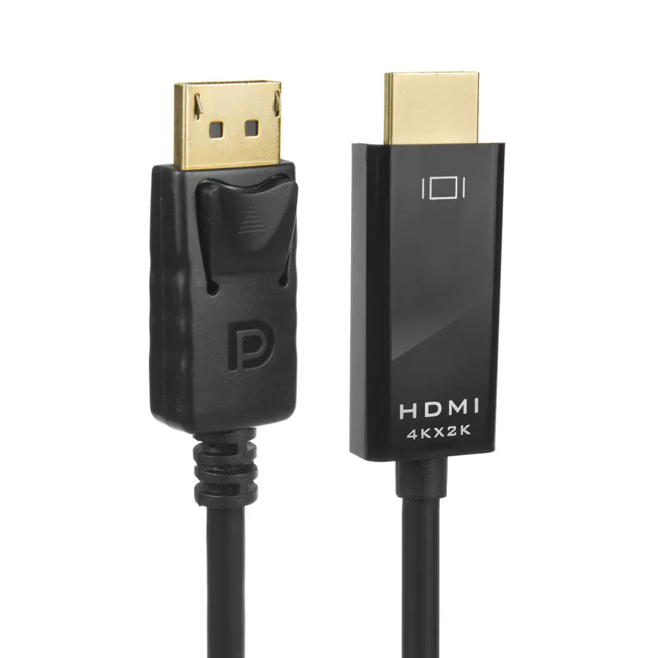 ⁨Display Port (DP) to HDMI Maclean Cable, 4K/30Hz, 1.8m, MCTV-714⁩ at Wasserman.eu