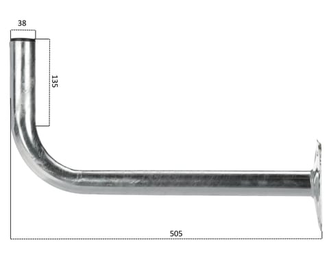 ⁨UCHWYT MUROWY UML-38L50/HDG⁩ w sklepie Wasserman.eu