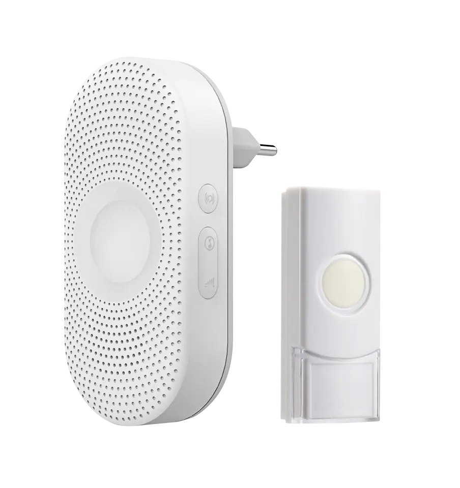 ⁨Longa AC wireless doorbell, network, learning system, 36 sounds, operating range 300m⁩ at Wasserman.eu