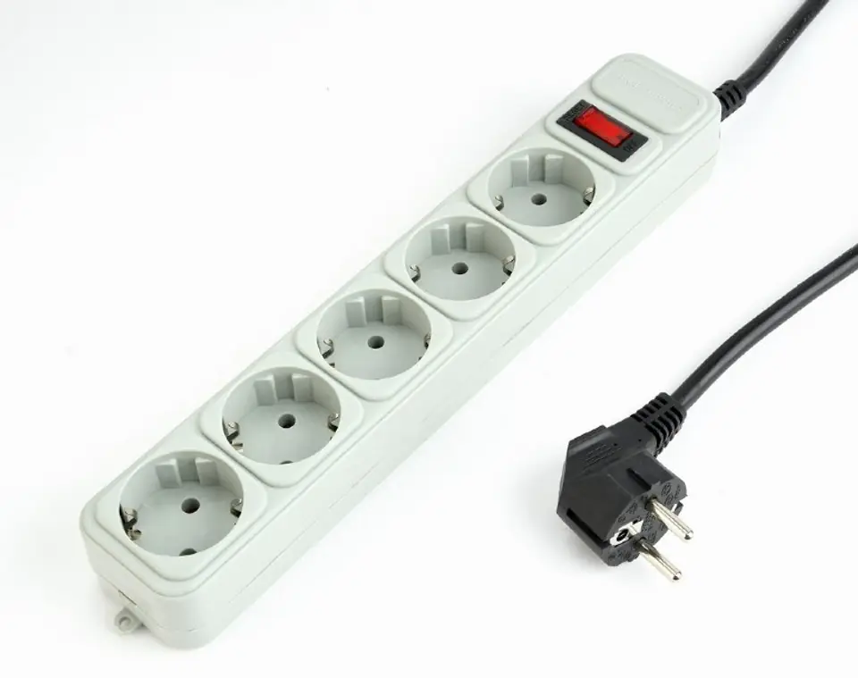 ⁨Power Cube SPG3-B-6C surge protector, 5 sockets, 6ft Gembird⁩ w sklepie Wasserman.eu