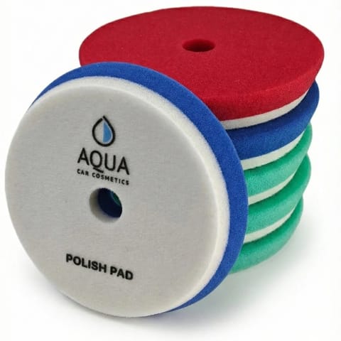 ⁨AQUA Pad Set - 6-częściowy zestaw do pełnej korekty lakieru⁩ w sklepie Wasserman.eu