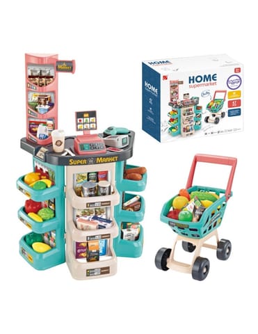 ⁨WOOPIE Sklep Supermarket i Wózek Koszyk Sklepowy Kasa Waga Skaner 47 akc⁩ w sklepie Wasserman.eu