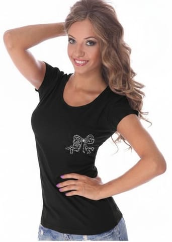 ⁨ATLANTIC LVS-431 T-shirt (Black, Size M (38))⁩ at Wasserman.eu