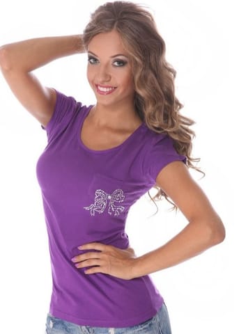 ⁨ATLANTIC LVS-431 T-shirt (Purple, Size S (36))⁩ at Wasserman.eu