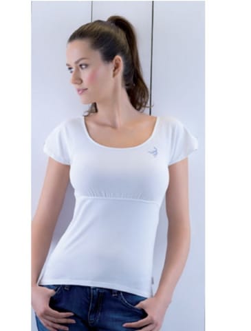 ⁨ATLANTIC LVS-476 T-shirt (White, Size M (38))⁩ at Wasserman.eu
