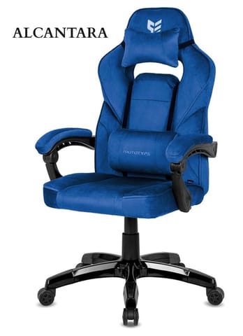 Fotel obrotowy do biurka TITAN BLUE ALCANTARA BASIC w sklepie Wasserman.eu