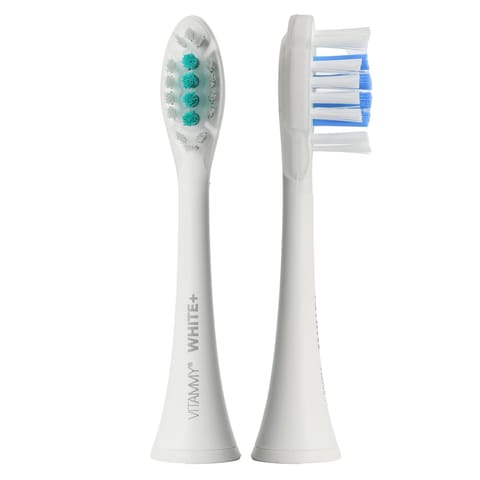 ⁨VITAMMY WHITE+ Końcówki do szczoteczki sonicznej serii SONICE, wybielające, białe, 4szt⁩ w sklepie Wasserman.eu