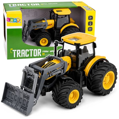 ⁨Traktor Rolniczy Farmerski Ze Spychaczem Światła Dźwięki Żółty 1:24⁩ w sklepie Wasserman.eu
