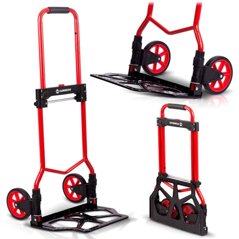 ⁨Wózek transportowy składany taczkowy młynarka magazynowy 100kg Humberg HM-517⁩ w sklepie Wasserman.eu