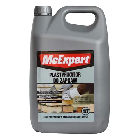 ⁨PLASTYFIKATOR DO ZAPRAW ZASTĘPUJĄCY WAPNO 5L⁩ w sklepie Wasserman.eu