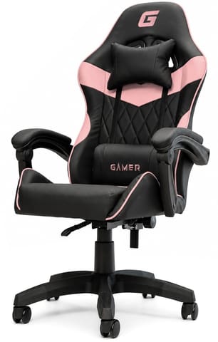 Fotel obrotowy gamingowy EVO PU PINK XL w sklepie Wasserman.eu