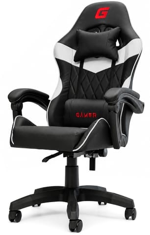 Fotel obrotowy gamingowy EVO PU WHITE XL w sklepie Wasserman.eu