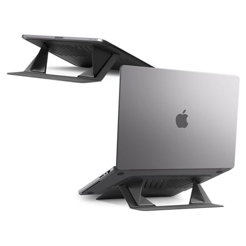 ⁨Spigen LD201-S6 Slimfold - Podstawka / stojak pod laptopa / tablet (Space Grey)⁩ w sklepie Wasserman.eu