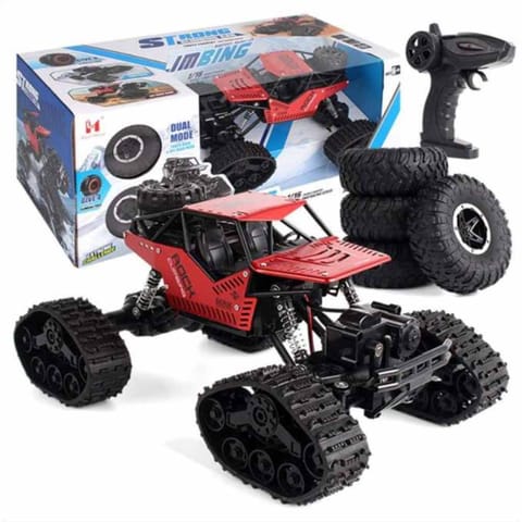 ⁨Samochód zdalnie sterowany na pilota RC Rock Crawler 4x4 LHC012 auto 2w1 czerwony⁩ w sklepie Wasserman.eu