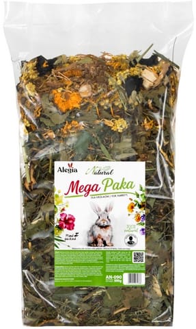 ⁨Alegia Natural Mega Paka dla królika 500g⁩ w sklepie Wasserman.eu
