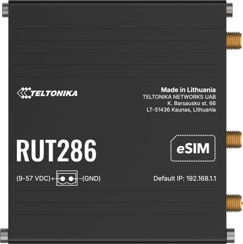⁨Teltonika RUT286 router przemysłowy 4G / LTE (RUT286AAAAA0)⁩ w sklepie Wasserman.eu