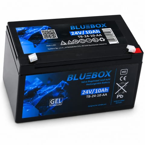 ⁨BLUEBOX Akumulator Żelowy VRLA AGM 24V10Ah Do Auta Na Akumulator⁩ w sklepie Wasserman.eu