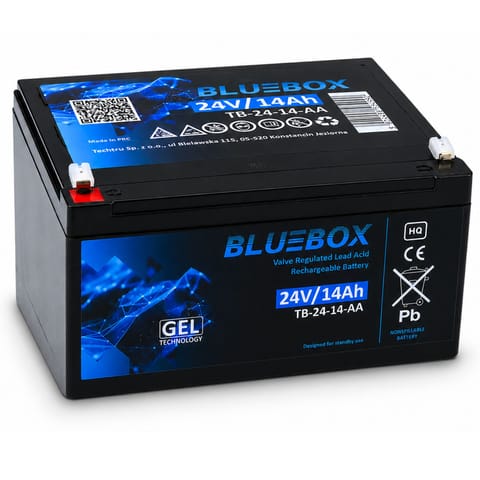 ⁨BLUEBOX Akumulator Żelowy VRLA AGM 24V14Ah Do Auta Na Akumulator⁩ w sklepie Wasserman.eu