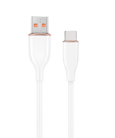 ⁨Type-C USB charging and data cable, 1.5 m, white⁩ at Wasserman.eu