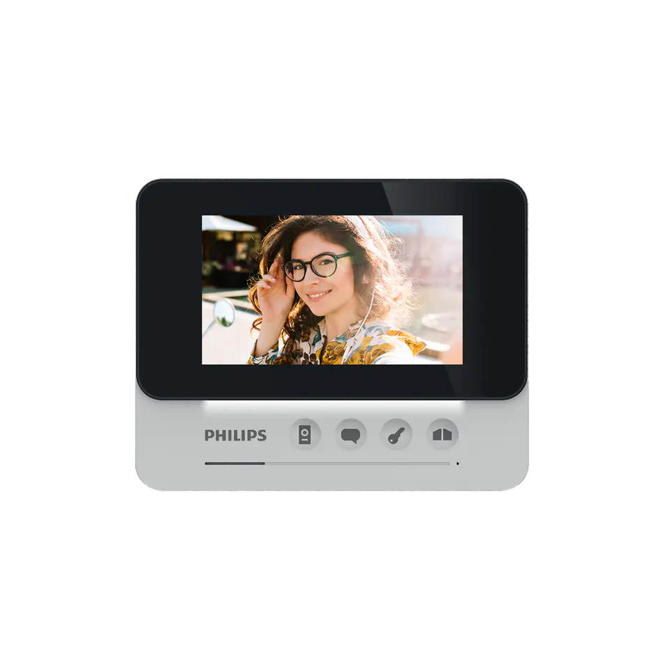 ⁨Philips WelcomeEye AddCompact Monitor for WelcomeEye Compact Expansion Kits, 4.3" Screen, Gate Control, Intercom⁩ at Wasserman.eu