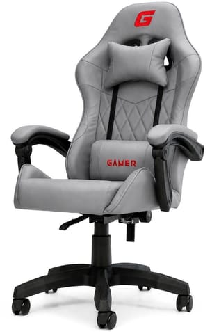 Fotel obrotowy gamingowy EVO PU STONE FULL GREY XL w sklepie Wasserman.eu