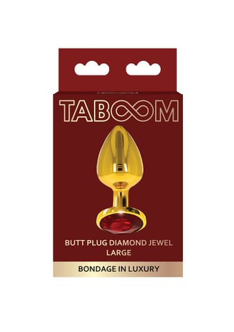 Taboom Butt Plug With Diamond Jewel Gold L at Wasserman.eu