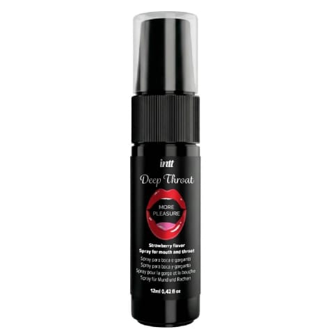 ⁨Spray do seksu oralnego Deep Throat Strawberry 12ml intt⁩ w sklepie Wasserman.eu