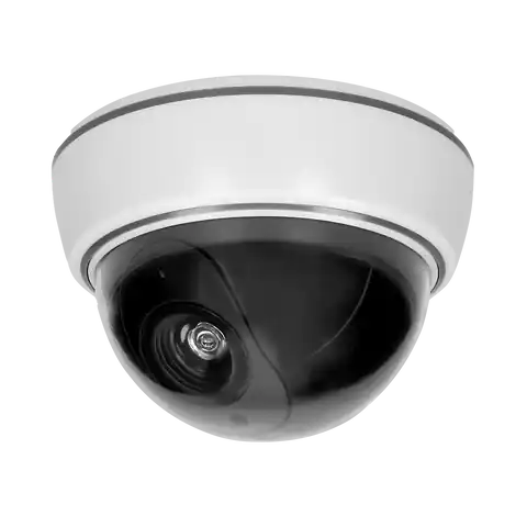 ⁨Dummy non-infrared dome CCTV surveillance camera, battery operated⁩ at Wasserman.eu