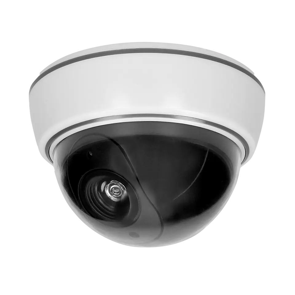 Dummy non-infrared dome CCTV surveillance camera, battery operated at Wasserman.eu