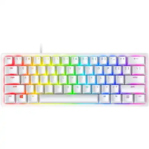 ⁨Razer Huntsman Mini, Gaming keyboard, RGB LED light, US, Mercury White, Wired⁩ at Wasserman.eu
