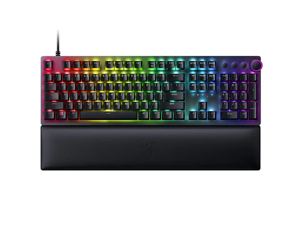 ⁨Razer Huntsman V2 Optical Gaming Keyboard RGB LED light, Russian layout, Wired, Black, Linear Red Switch, Numeric keypad⁩ at Wasserman.eu