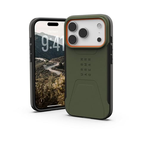 ⁨UAG Civilian MagSafe - etui do iPhone 17 Pro kompatybilne z MagSafe (olive/orange)⁩ w sklepie Wasserman.eu