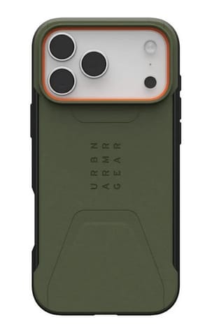 ⁨UAG Civilian MagSafe - etui do iPhone 17 Pro Max kompatybilne z MagSafe (olive/orange)⁩ w sklepie Wasserman.eu