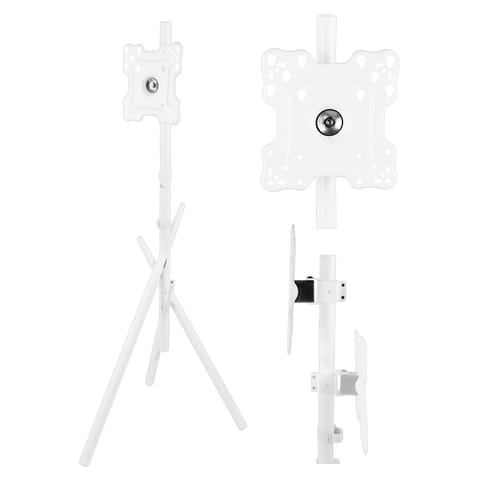 ⁨Uchwyt / stojak podłogowy do TV Maclean, 27-55", max. VESA 200x200, max. 60kg, MC-181 W⁩ w sklepie Wasserman.eu