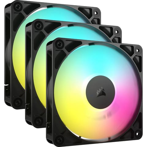 ⁨Corsair RS120 ARGB Computer case Fan 12 cm Black 3 pc(s)⁩ at Wasserman.eu