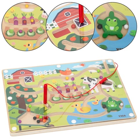 ⁨Viga 44851 Labirynt Magnetyczny Dzień na Farmie⁩ w sklepie Wasserman.eu