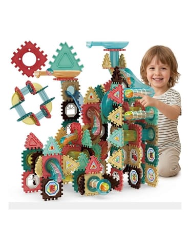 ⁨WOOPIE Klocki Konstrukcyjne 3D Zestaw Edukacyjny Tor Kulkowy 228el.⁩ w sklepie Wasserman.eu