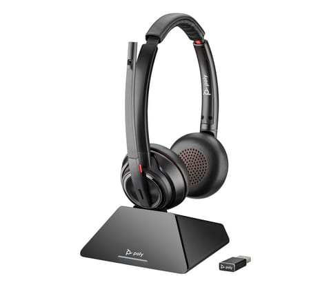 POLY 8220 UC Headset Wireless Head-band Office/Call center Black at Wasserman.eu