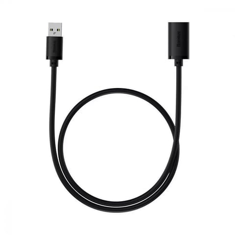 Przedłużacz kabel USB 2.0 1.5m Baseus AirJoy Series - czarny 146053 - 6932172629878 w sklepie Wasserman.eu