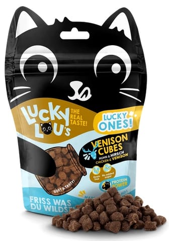 ⁨Lucky Lou Lucky Ones Cubes Kurczak & Jeleń 80g⁩ w sklepie Wasserman.eu