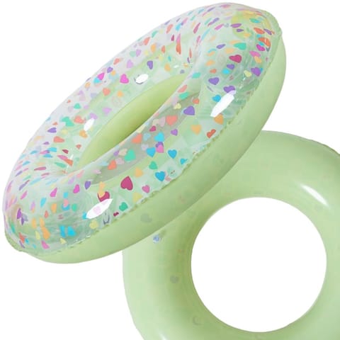 ⁨KÓŁKO DO PŁYWANIA 90CM SERDUSZKA ZIELONE 35663⁩ w sklepie Wasserman.eu