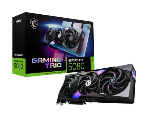 Graphics card GeForce RTX 5080 GAMING TRIO OC 16G GDDR7 256bit 3DP/HDMI at Wasserman.eu