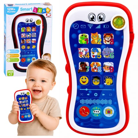 ⁨Interaktywny Telefon Edukacyjna Dla Malucha Odgłosy Zwierząt Światła⁩ w sklepie Wasserman.eu