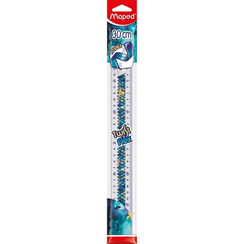 ⁨Linijka MAPED TWIST`N FLEX DRAGON niełamliwa 30 cm torebka 279319⁩ w sklepie Wasserman.eu