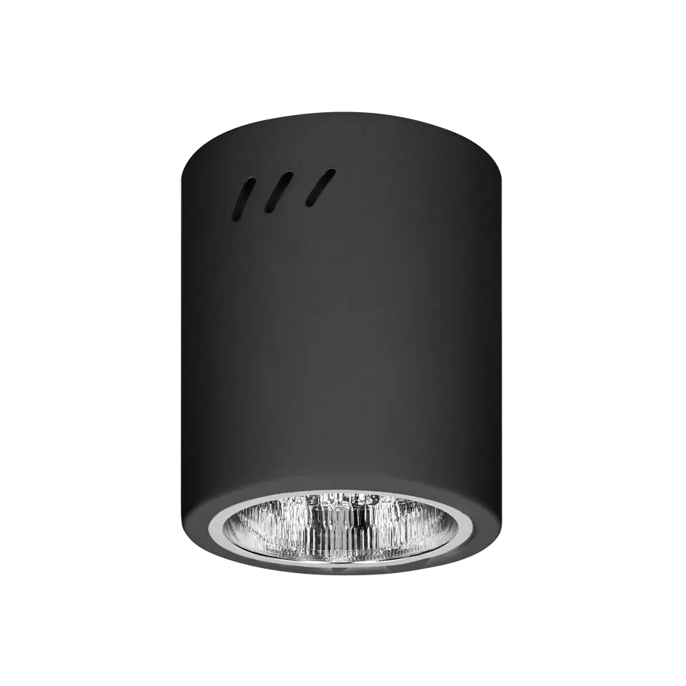 KORIN 13, oprawa typu downlight, 60W, E27, stal, czarna w sklepie Wasserman.eu