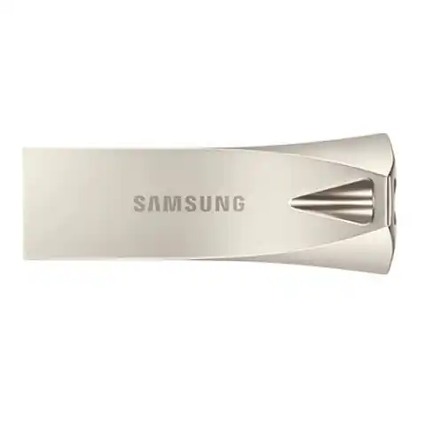 ⁨Samsung BAR Plus MUF-256BE3/APC 256 GB, USB 3.1, srebrny⁩ w sklepie Wasserman.eu