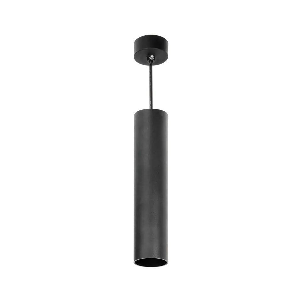 BARBRA PLR GU10 hanging luminaire max 35W, IP20, round, black, aluminium at Wasserman.eu
