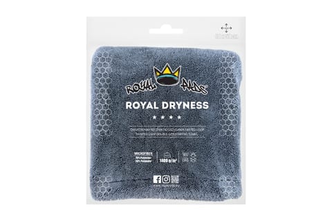 ⁨Royal Dryness 1400GSM 80x50CM Szary - ręcznik do osuszania auta⁩ w sklepie Wasserman.eu