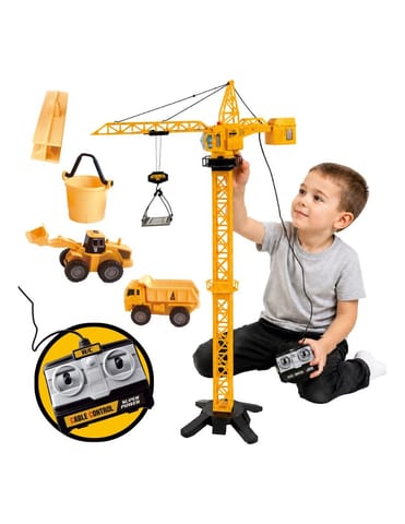 ⁨WOOPIE Dźwig Żuraw Zdalnie Sterowany 103 cm R/C Ciężarówka Koparka  + 4 Akc.⁩ w sklepie Wasserman.eu